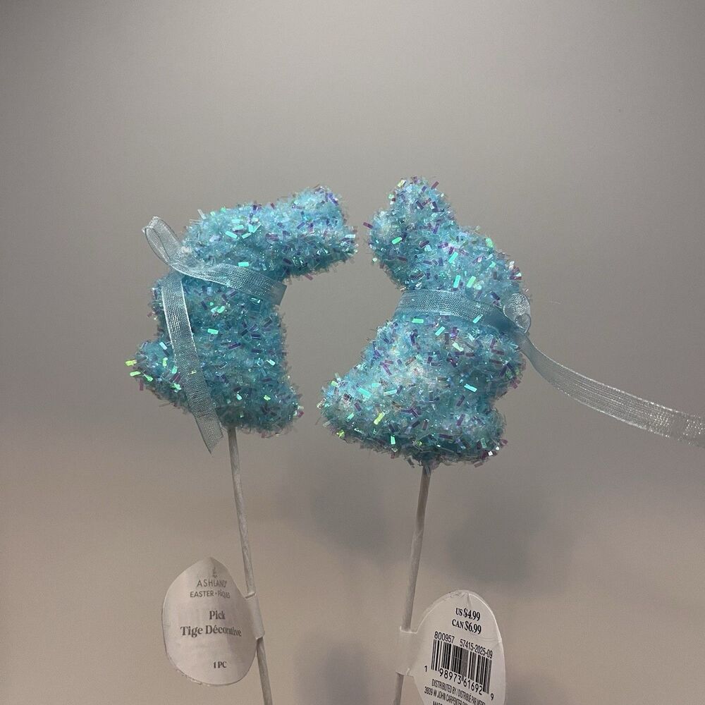 Blue Bunny Easter Mini Picks Pack Of 2 - NEW w/ Tags